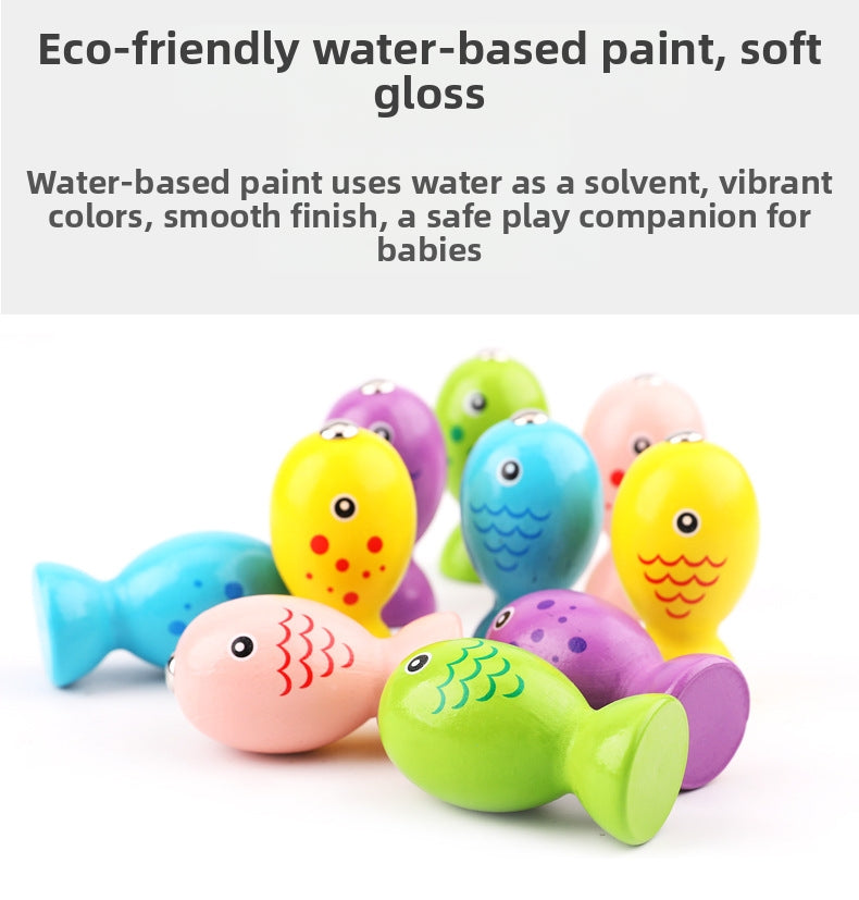 Wooden Magnetic Fishing Toy for