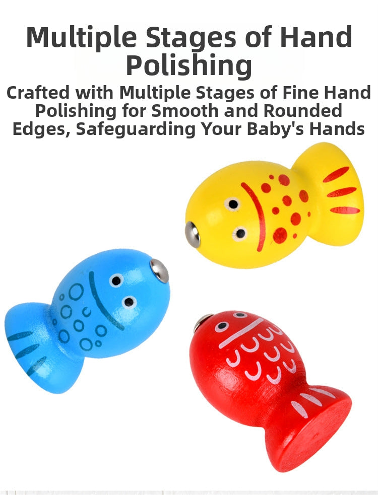 Wooden Magnetic Fishing Toy for