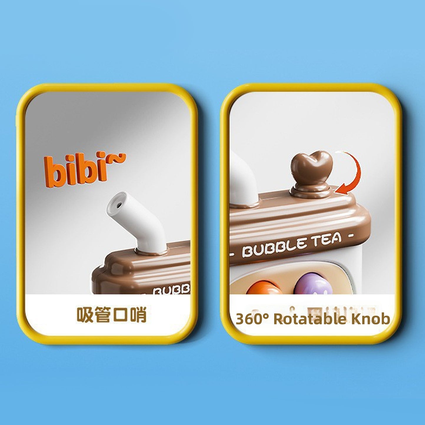 Cute Mini Handheld Whack-a-Mole Toy (Bubble Tea & Halloween)