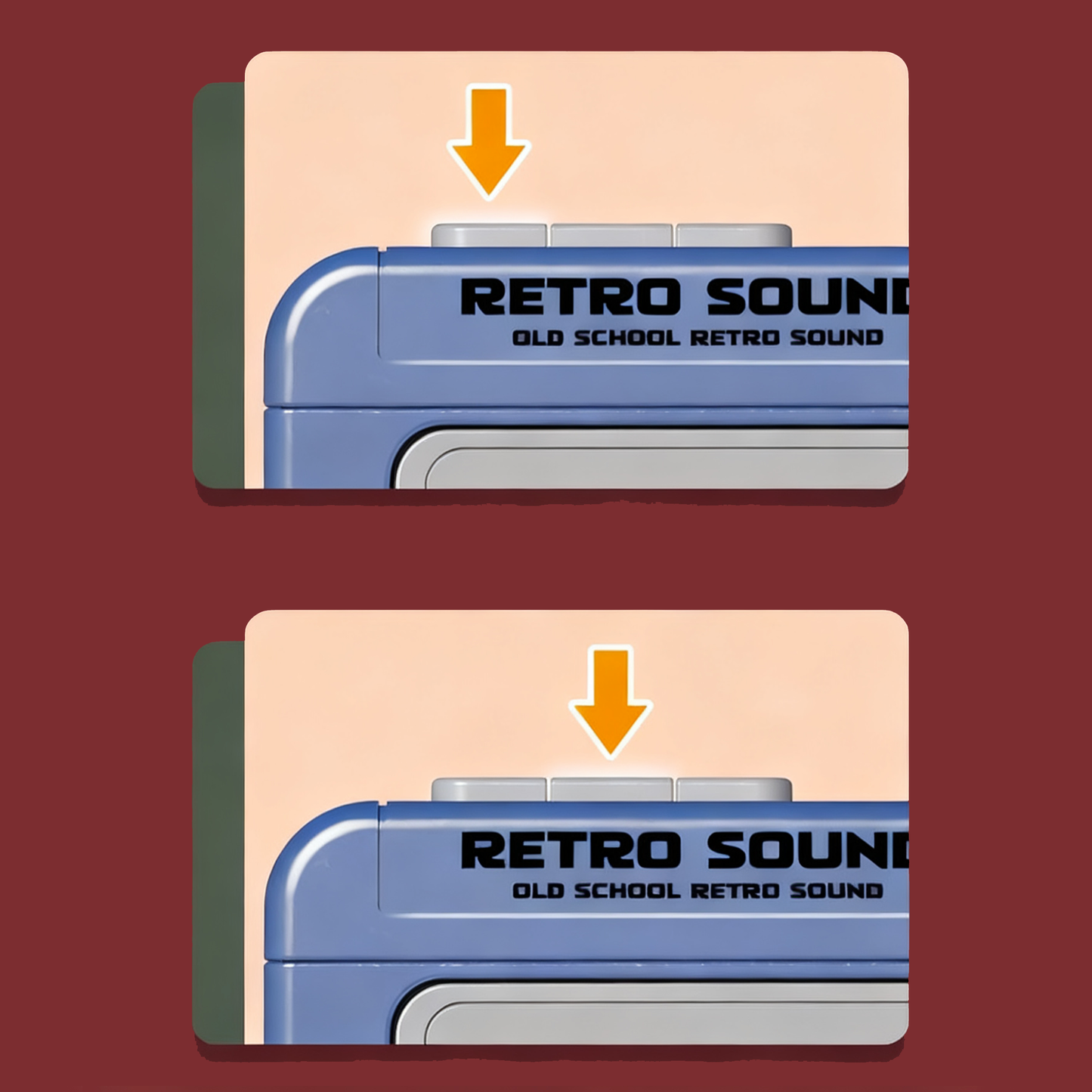 Mini Retro Cassette Player Keychain