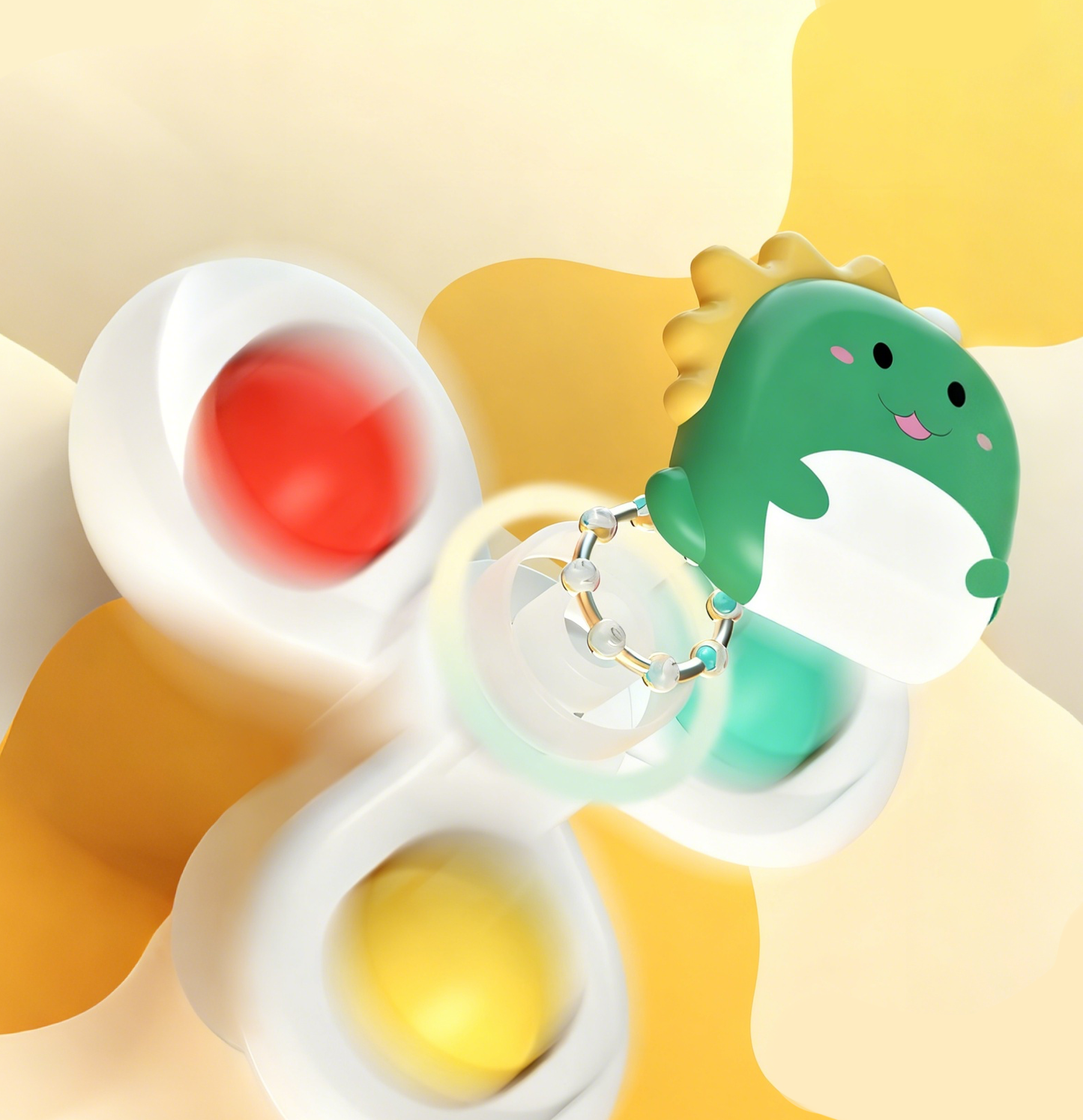 Baby Suction Spinner Toy (Cartoon Design)