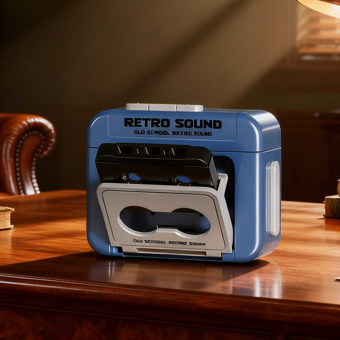 Mini Retro Cassette Player Keychain