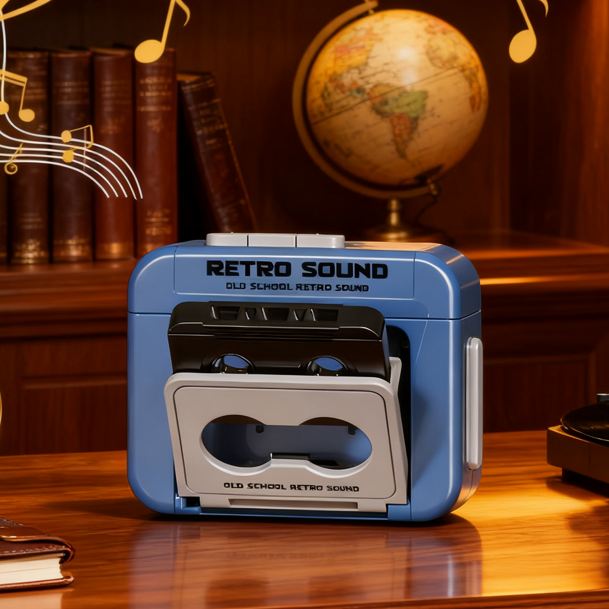 Mini Retro Cassette Player Keychain