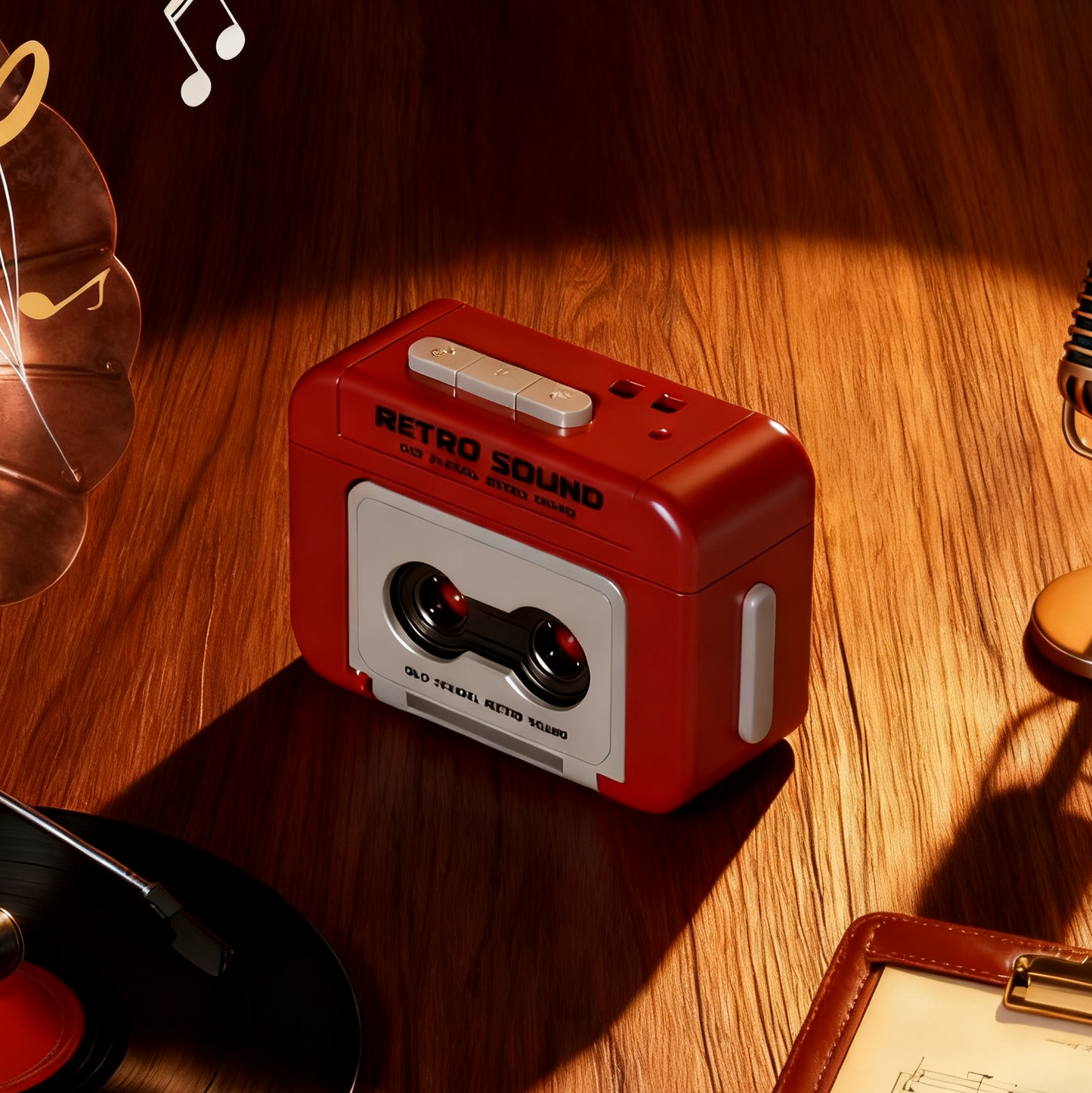 Mini Retro Cassette Player Keychain
