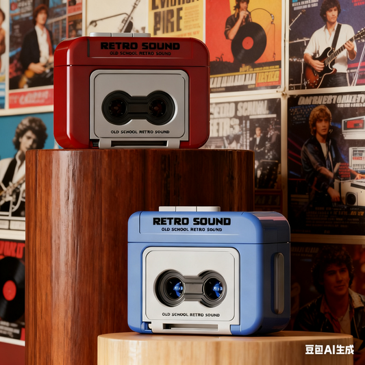 Mini Retro Cassette Player Keychain