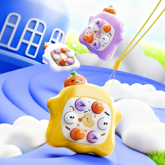 Cute Mini Handheld Whack-a-Mole Toy (Bubble Tea & Halloween)